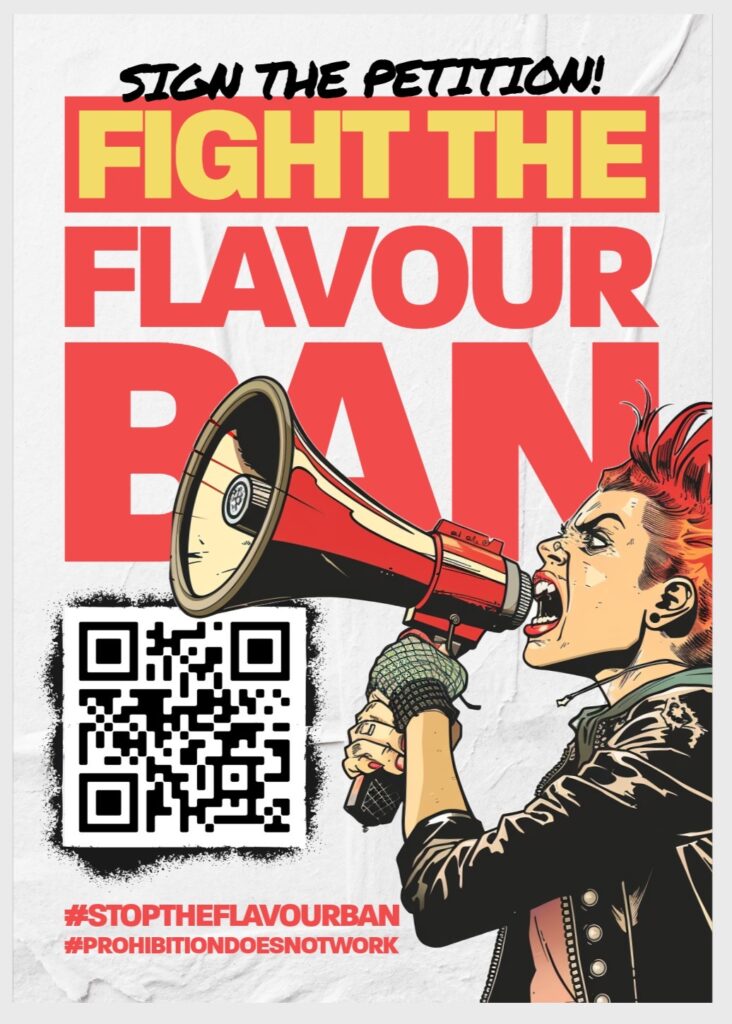 riot squad fight the flavour ban poster