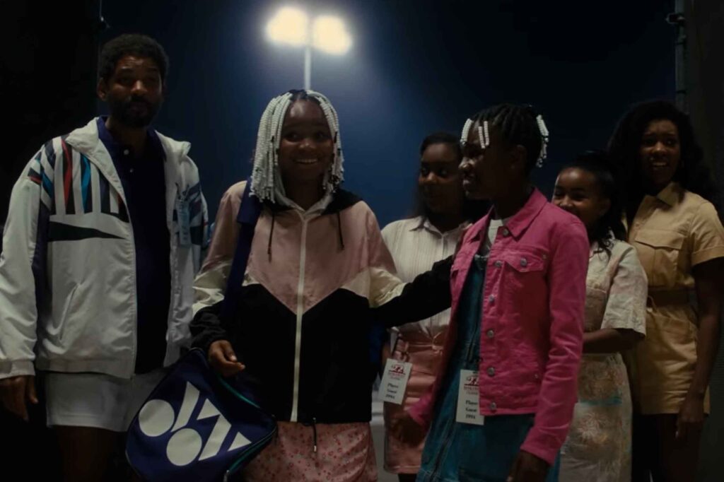 screenshot from king Richard with Serena and Venus